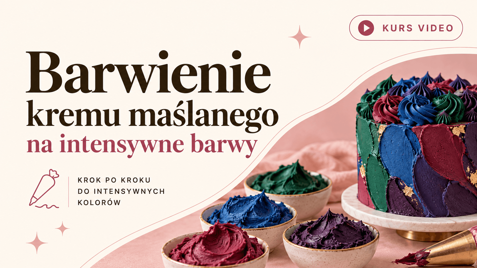 Jak zabarwic krem maślany Jak zabarwic krem maślany