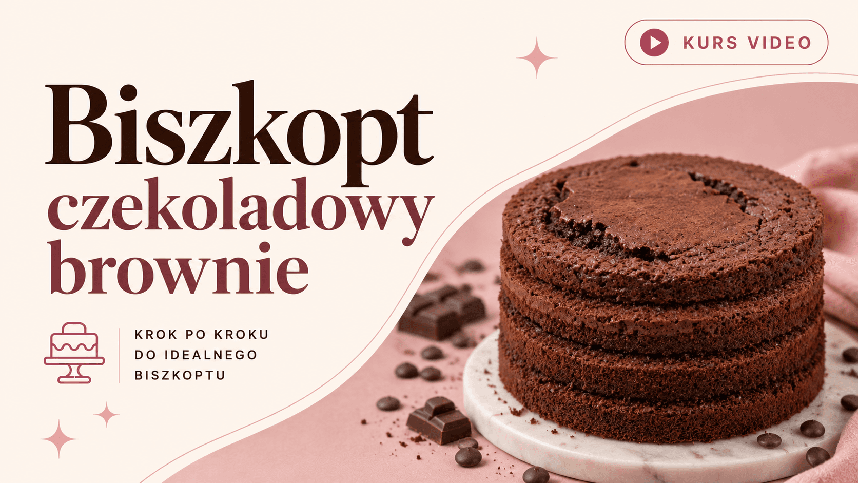 Biszkopt czekoladowy brownie Biszkopt czekoladowy brownie