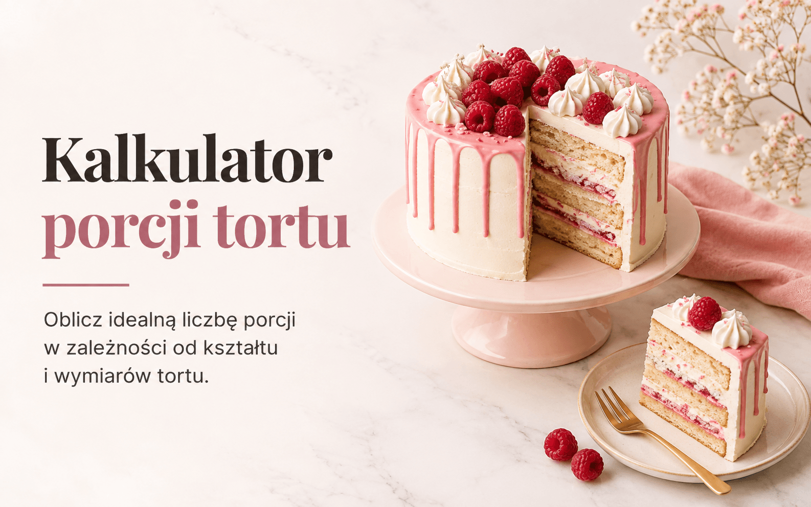 Kalkulator porcji tortu